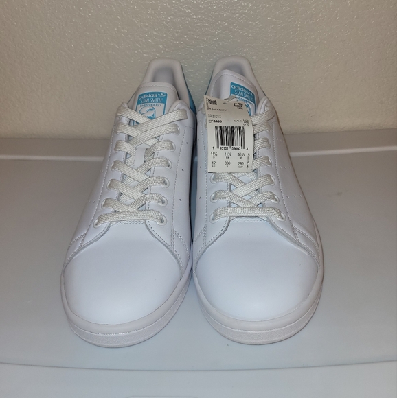 [UNWORN] ADIDAS MEN'S ORIGINAL STAN SMITH, SKY BLUE/WHITE SNEAKER,SIZE 12 - Picture 1 of 5